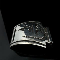 NAVAJO T.BILLY STERLING SILVER WATCH BAND END TIPS 18.8G